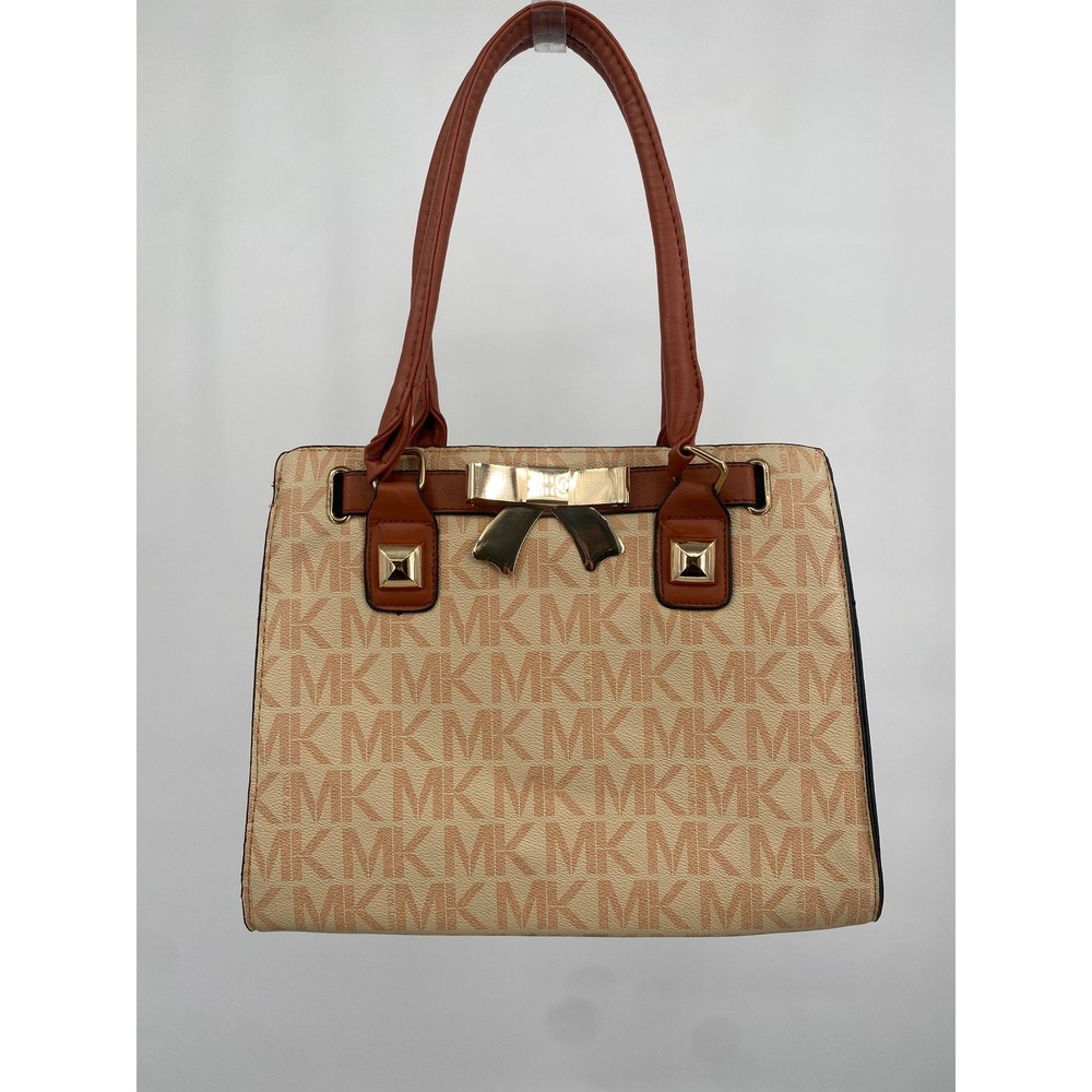 Women's‎ Mary King Monogram Satchel Bag Bow Detail Top Handle Purse